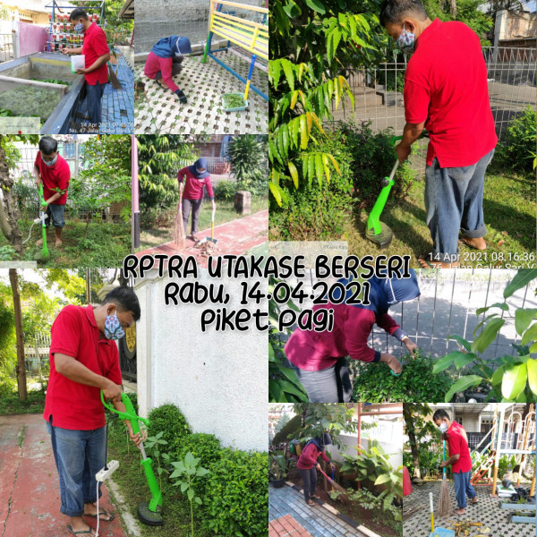RPTRA Utakase_14 April_piket dan monitoring pagi