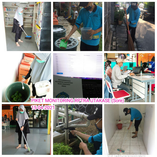 RPTRA Utakase_15 April_piket dan monitoring sore