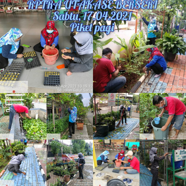 RPTRA Utakase_17 April_piket dan monitoring pagi