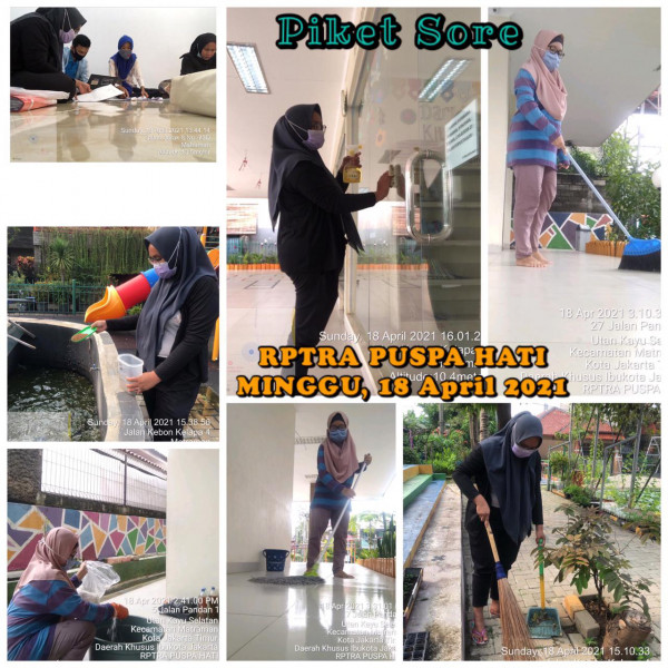RPTRA Puspa Hati_18 April_piket dan monitoring sore