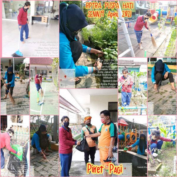 RPTRA Puspa Hati_19 April_piket dan monitoring pagi