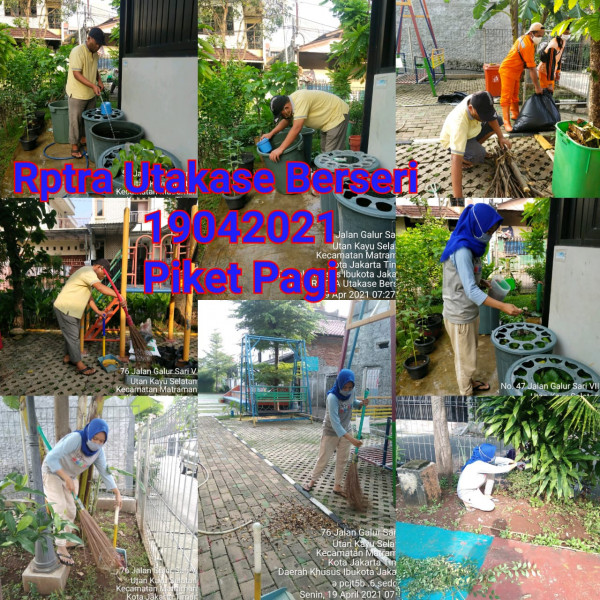 RPTRA Utakase_19 April_piket dan monitoring pagi