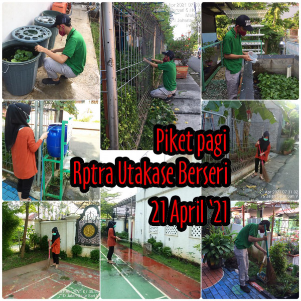 RPTRA Utakase_21 April_piket dan monitoring pagi
