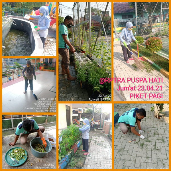 RPTRA Puspa Hati_23 April_piket dan monitoring pagi