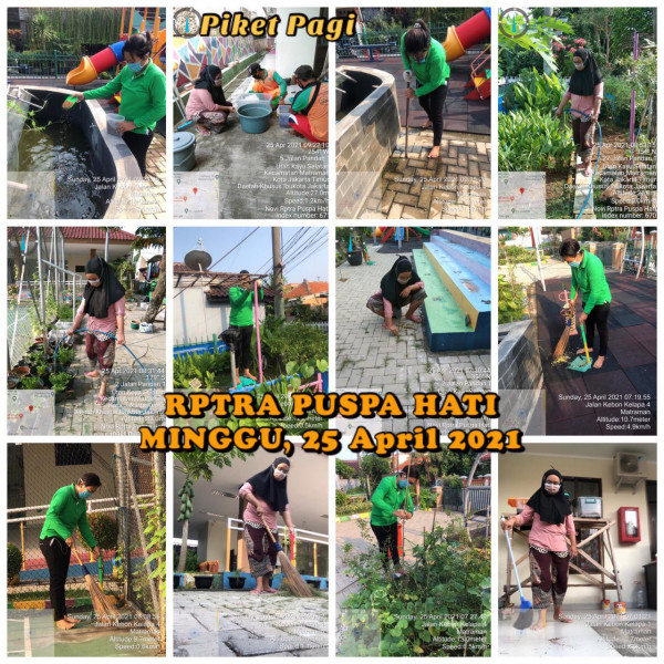 RPTRA Puspa Hati_25 April_piket dan monitoring pagi