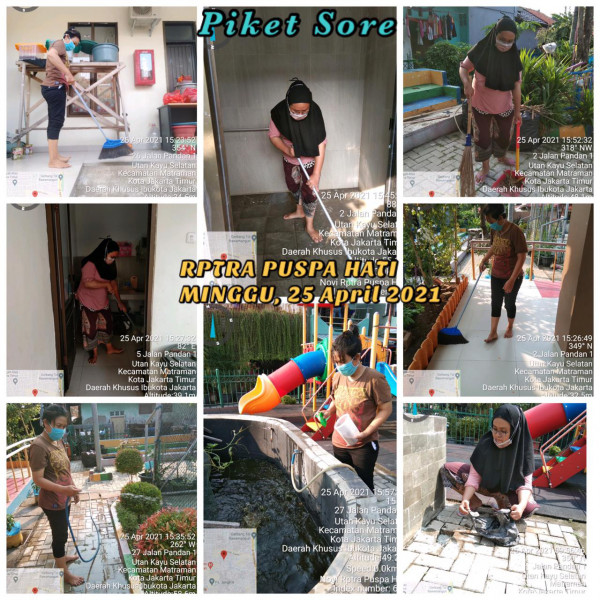 RPTRA Puspa Hati_25 April_piket dan monitoring sore