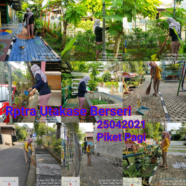 RPTRA Utakase_25 April_piket dan monitoring pagi