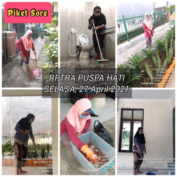 RPTRA Puspa Hati_27 April_piket dan monitoring sore