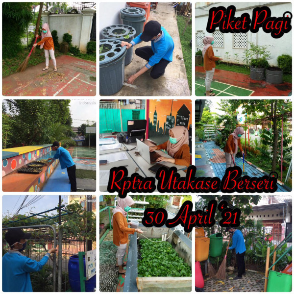 RPTRA Utakasei_30 April_piket dan monitoring pagi