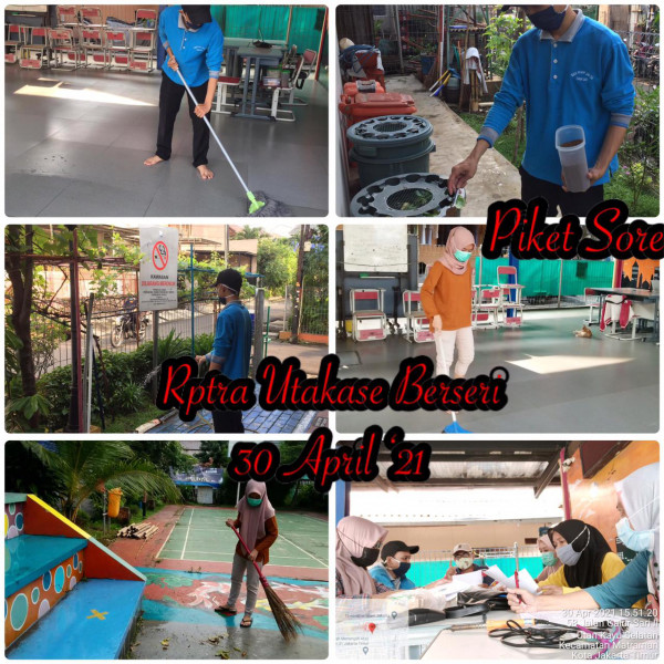 RPTRA Utakasei_30 April_piket dan monitoring sore