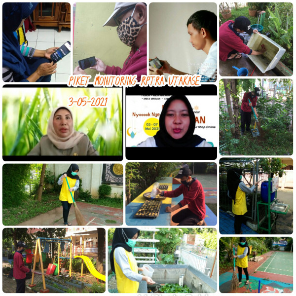 RPTRA Utakase_03 Mei 2021_piket dan monitoring pagi 