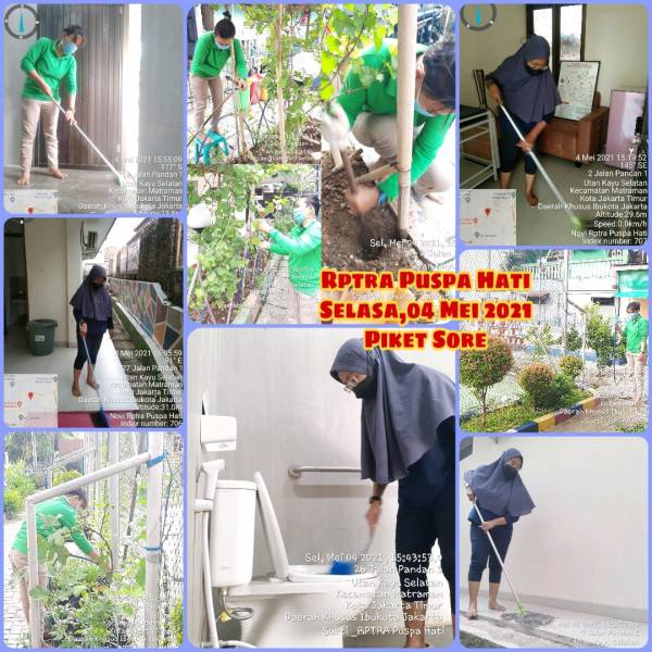 RPTRA Puspa Hati_04 Mei 2021_piket dan monitoring sore