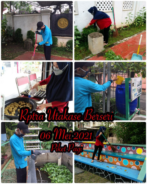 RPTRA Utakase Berseri_06 Mei 2021_piket dan monitoring pagi 