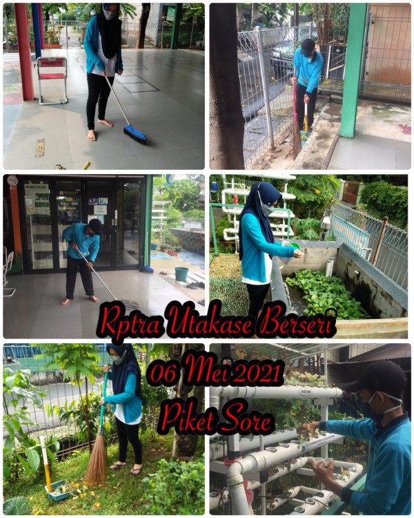 Kegiatan Piket dan Monitoring Pengelola Rptra Kelurahan Utan Kayu Selatan – 06 Mei 2021