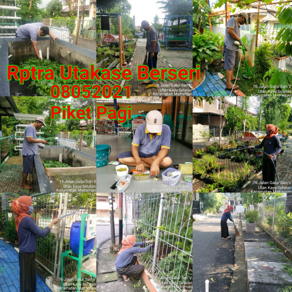 RPTRA Utakase Berseri_08 Mei 2021_piket dan monitoring pagi