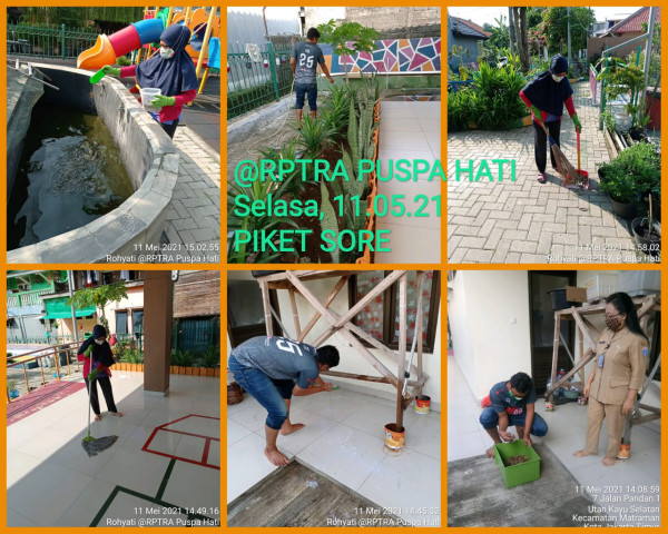 RPTRA Puspa Hati_11 Mei 2021_piket dan monitoring sore