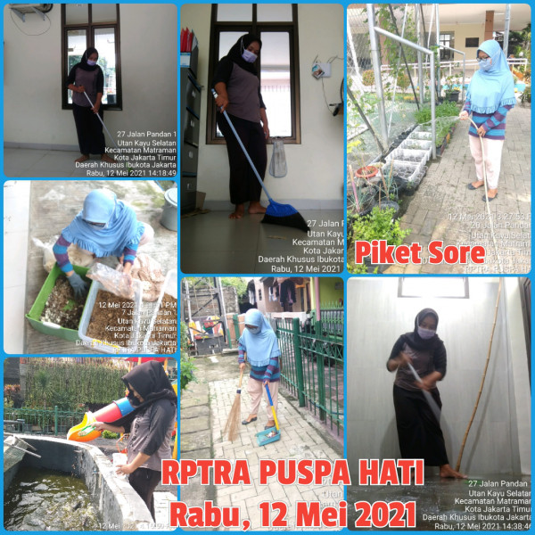 RPTRA Puspa Hati_12 Mei 2021_piket dan monitoring sore