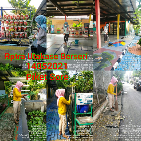 RPTRA Utakase Berseri_14 Mei 2021_piket dan monitoring sore