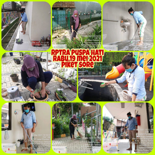 RPTRA Puspa Hati_19 Mei 2021_piket dan monitoring sore 