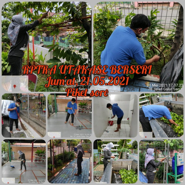 RPTRA Utakase Berseri_21 Mei 2021_piket dan monitoring sore 