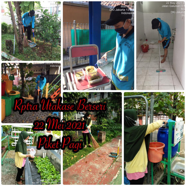 RPTRA Utakase Berseri_22 Mei 2021_piket dan monitoring pagi 