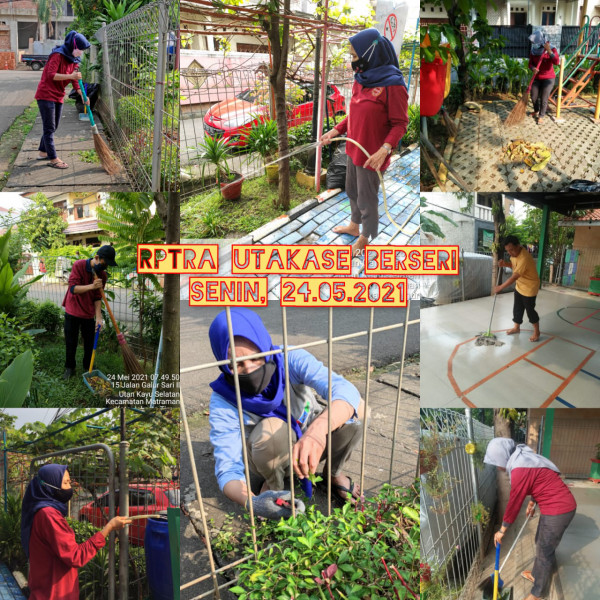 Kegiatan Piket dan Monitoring Pengelola Rptra Kelurahan Utan Kayu Selatan – 24 Mei 2021