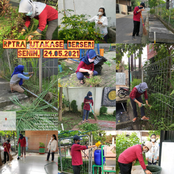 RPTRA utakase Berseri_24 Mei 2021_piket dan monitoring sore