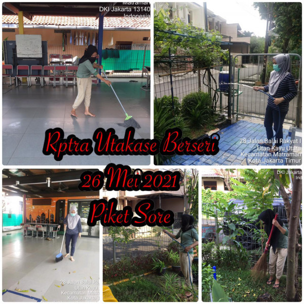 RPTRA Utakase Berseri_26 Mei 2021_piket dan monitoring sore