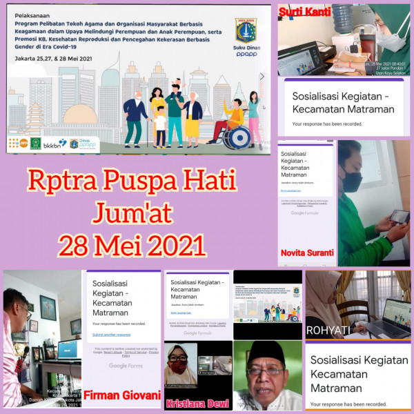 Webinar Sosialisai Kegiatan Kecamatan Matraman_Rptra Puspa Hati_28 Mei 2021