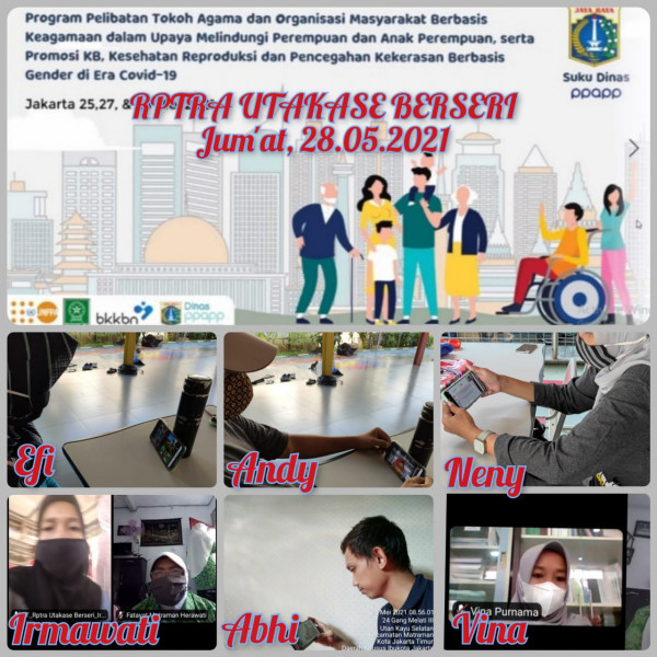 Webinar Sosialisai Kegiatan Kecamatan Matraman_Fatayat NU_Rptra Puspa Hati dan Utakase Berseri_28 Mei 2021