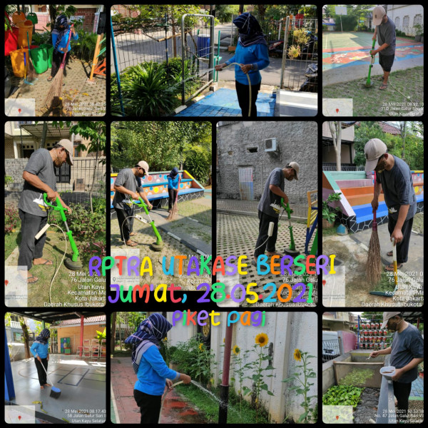 RPTRA Utakase Berseri_28 Mei 2021_piket dan monitoring pagi 