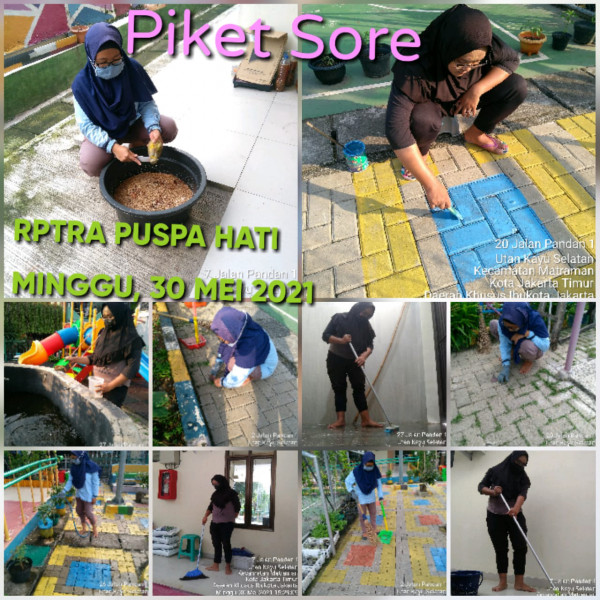 RPTRA Puspa Hati_30 Mei 2021_piket dan monitoring sore