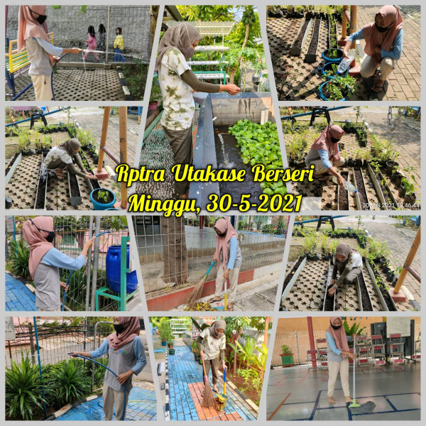 RPTRA Utakase Berseri_30 Mei 2021_piket dan monitoring pagi 