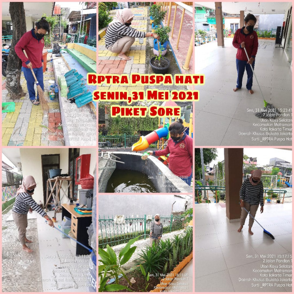 RPTRA Puspa Hati_31 Mei 2021_piket dan monitoring sore 
