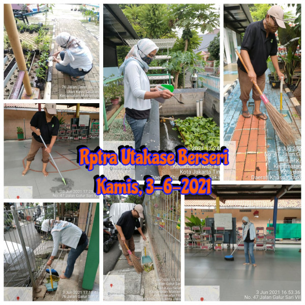 RPTRA Utakase Berseri_03 Juni 2021_piket dan monitoring sore