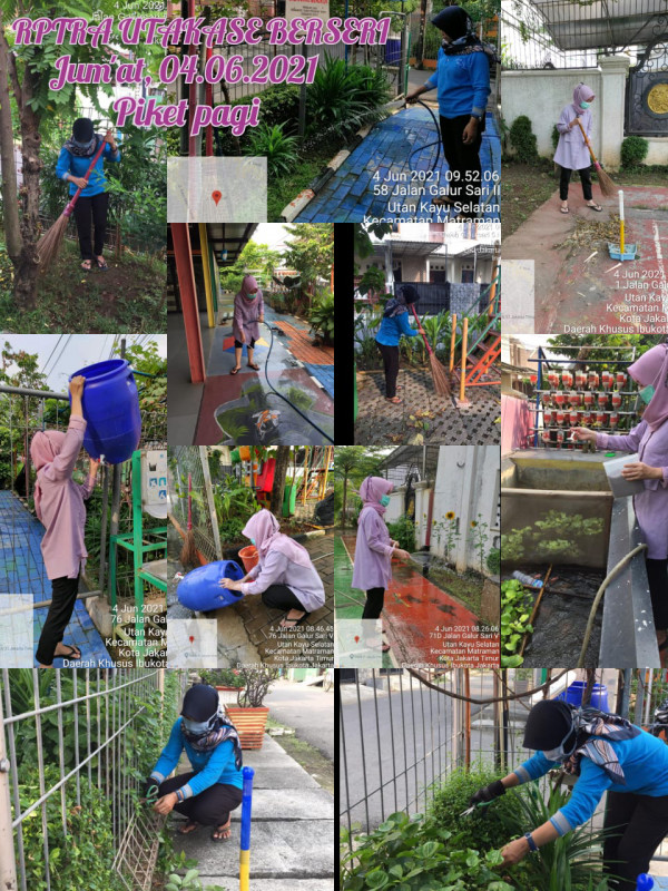 RPTRA Utakase Berseri_04 Juni 2021_piket dan monitoring pagi 