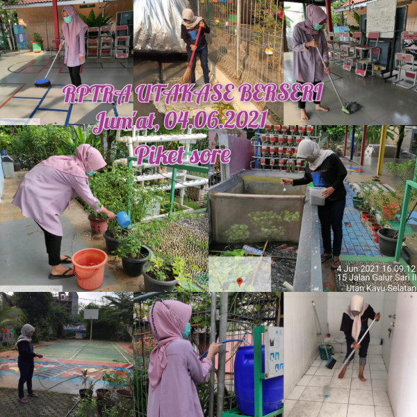 Kegiatan Piket dan Monitoring Pengelola Rptra Kelurahan Utan Kayu Selatan – 04 Juni 2021