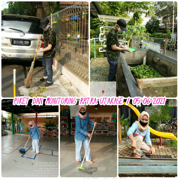 RPTRA Utakase Berseri_05 Juni 2021_piket dan monitoring sore