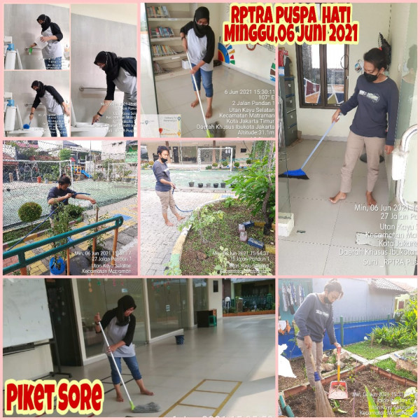 RPTRA Puspa Hati_06 Juni 2021_piket dan monitoring sore
