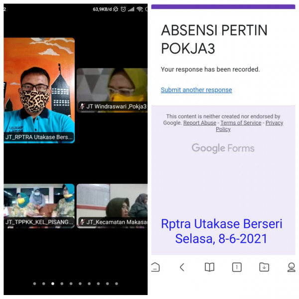 Pertin Pokja 3_Rptra Puspa Hati dan Utakase Berseri_08 Juni 2021