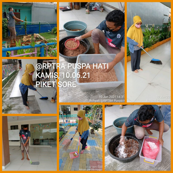 RPTRA Puspa Hati_10 Juni 2021_piket dan monitoring sore