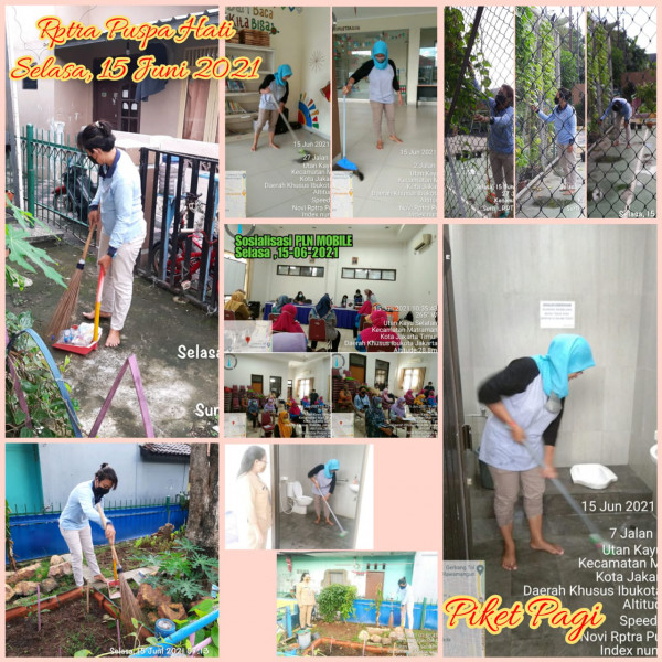 RPTRA Puspa Hati_15 Juni 2021_piket dan monitoring pagi 