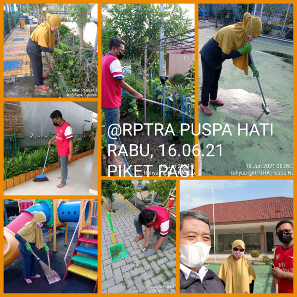 RPTRA Puspa Hati_16 Juni 2021_piket dan monitoring pagi 
