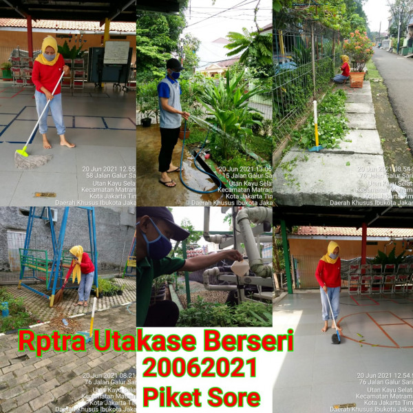 RPTRA Utakase Berseri_20 Juni 2021_piket dan monitoring sore