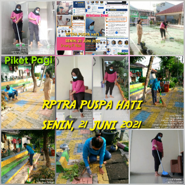 RPTRA Puspa Hati_21 Juni 2021_piket dan monitoring pagi 
