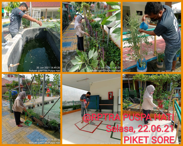 RPTRA Puspa Hati_22 Juni 2021_piket dan monitoring sore