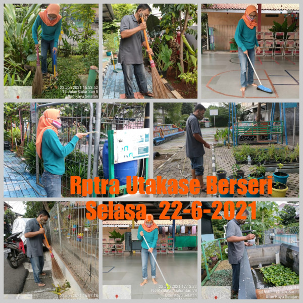 RPTRA Utakase Berseri_22 Juni 2021_piket dan monitoring sore