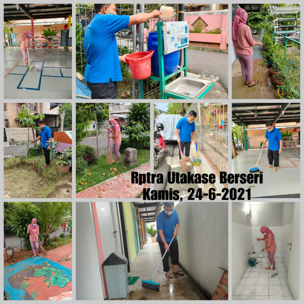 Kegiatan Piket dan Monitoring Pengelola Rptra Kelurahan Utan Kayu Selatan – 24 Juni 2021