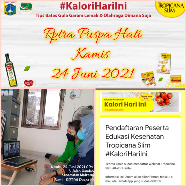 Webinar_Edukasi Kesehatan Tropicana Slim_Rptra Kelurahan Utan Kayu Selatan_24 Juni 2021