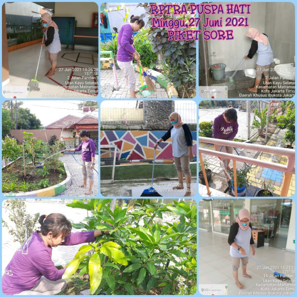 RPTRA Puspa Hati_27 Juni 2021_piket dan monitoring sore